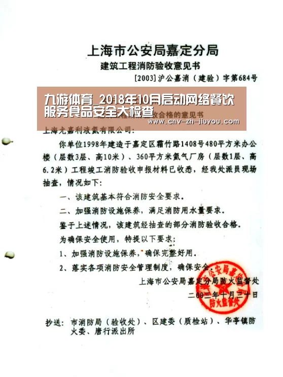 九游体育_2018年10月启动网络餐饮服务食品安全大检查(图3) 九游体育